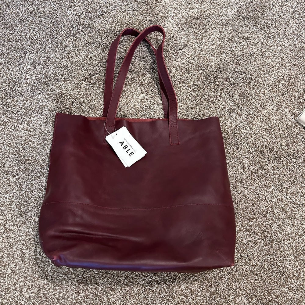 Able Leather Tote Bag